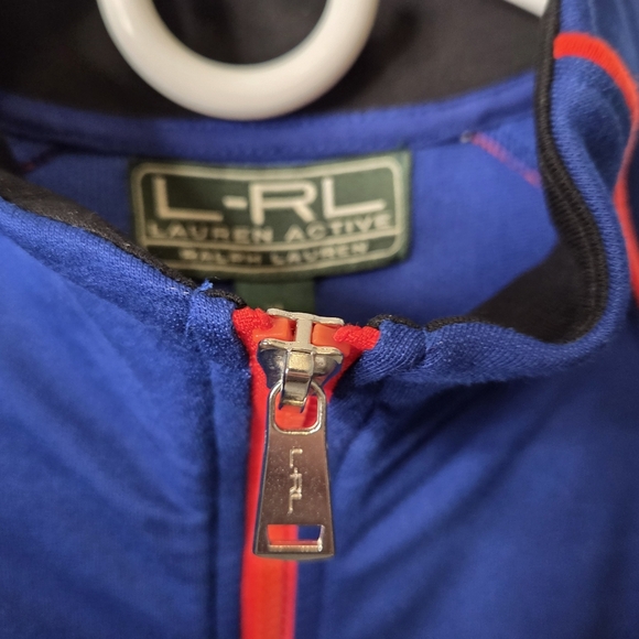 L-R-L Lauren Ralph Lauren Women's Athletic Running Track Jacket Size XL NWT - Picture 4 of 7